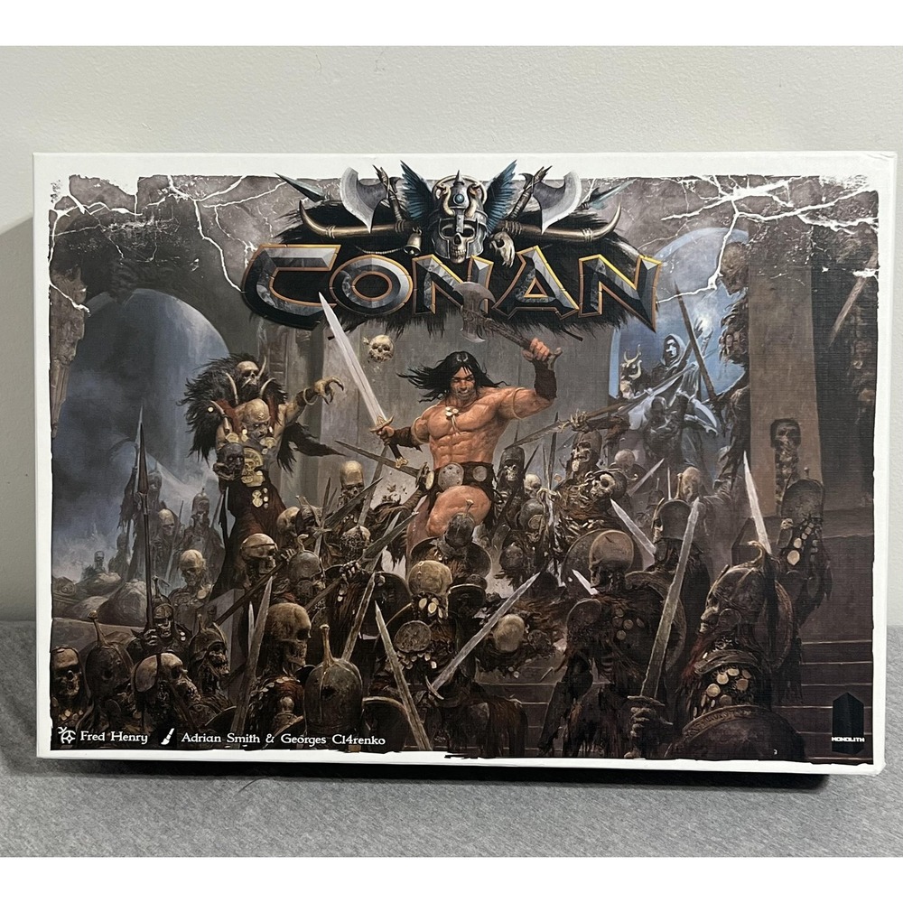 Monolith Conan Board Game King Pledge 2016 KS Core Miniatures 2-5 Players 90